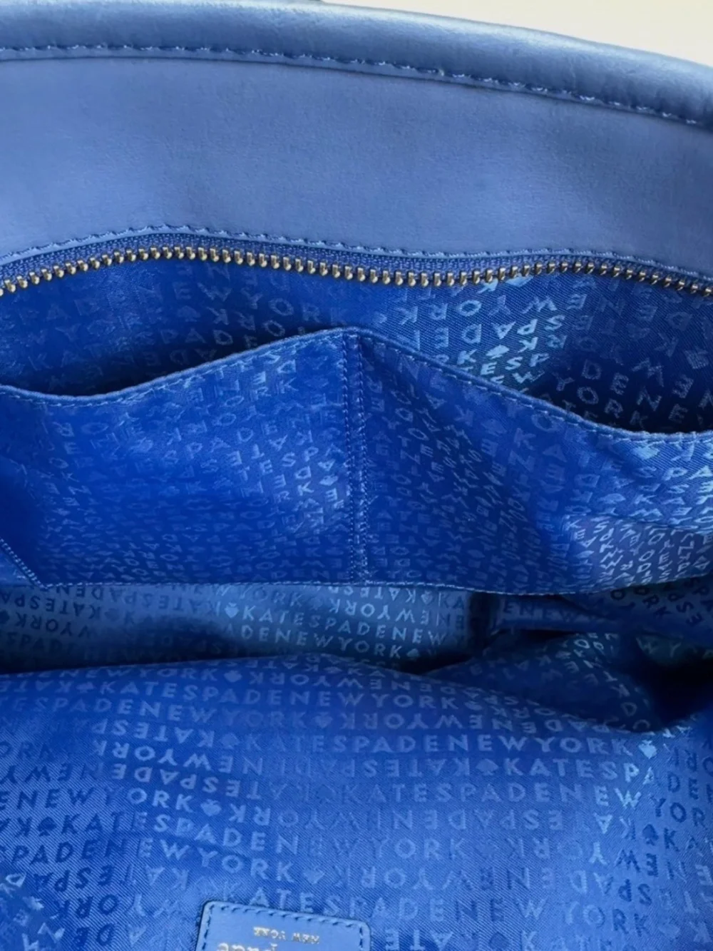 KATE SPADE NEW YORK BLUE TOTE BAG